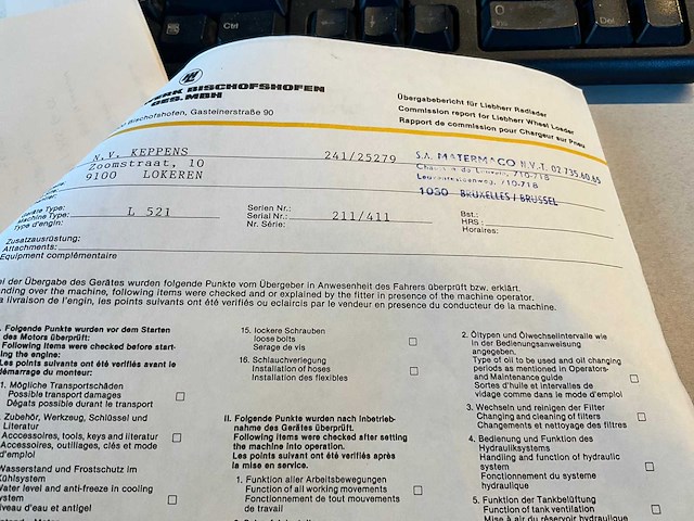 Liebherr l 521 wiellader - afbeelding 33 van  39