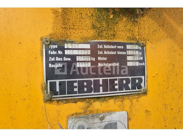 Liebherr l 541 wiellader - afbeelding 3 van  46