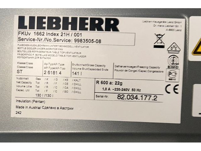 Liebherr mini koelkast - afbeelding 6 van  6