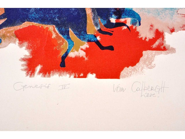 Lieve van calbergh - genesis iv - kleurenlithografie - afbeelding 3 van  5