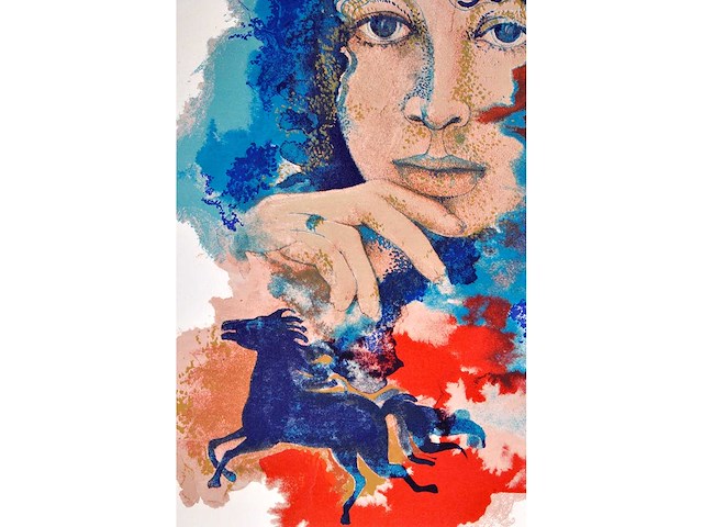 Lieve van calbergh - genesis iv - kleurenlithografie - afbeelding 5 van  5