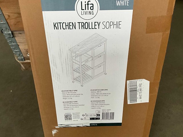 Lifa living sophie keuken trolley wit - afbeelding 2 van  5