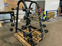 Life maxx barbells met rek krachtstation - afbeelding 1 van  12