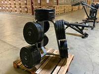 Life maxx bumperplates 50mm met rek 8x20;4x10;16x5kg krachtstation
