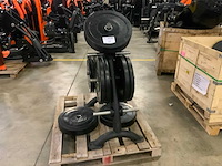 Life maxx bumperplates 50mm met rek matrix 2x20;4x10;14x5kg krachtstation - afbeelding 2 van  7
