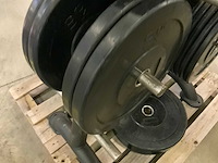 Life maxx bumperplates 50mm met rek matrix 2x20;4x10;14x5kg krachtstation - afbeelding 5 van  7