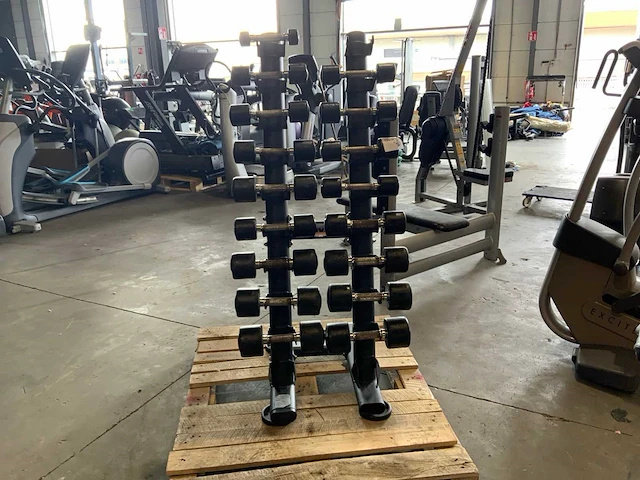Life maxx dumbbell set 1 t/m 9kg met rek krachtstation - afbeelding 1 van  5