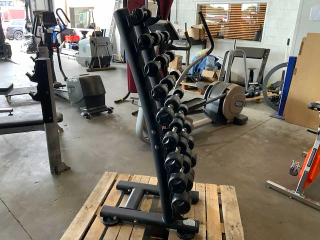 Life maxx dumbbell set 1 t/m 9kg met rek krachtstation - afbeelding 2 van  5