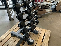 Life maxx dumbbell set 1 t/m 9kg met rek krachtstation - afbeelding 3 van  5