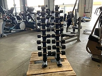 Life maxx dumbbell set 1 t/m 9kg met rek krachtstation - afbeelding 1 van  5