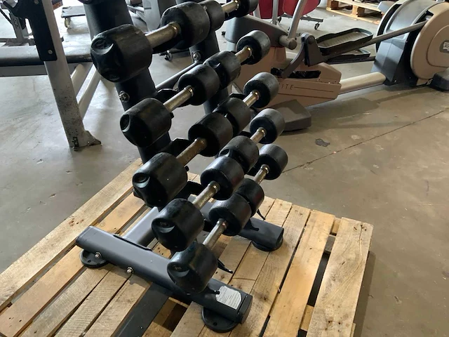 Life maxx dumbbell set 1 t/m 9kg met rek krachtstation - afbeelding 3 van  5