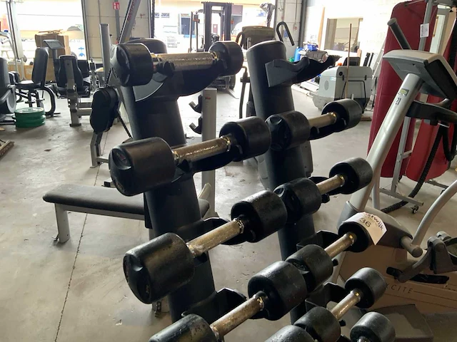 Life maxx dumbbell set 1 t/m 9kg met rek krachtstation - afbeelding 4 van  5