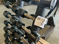 Life maxx dumbbell set 1 t/m 9kg met rek krachtstation - afbeelding 5 van  5