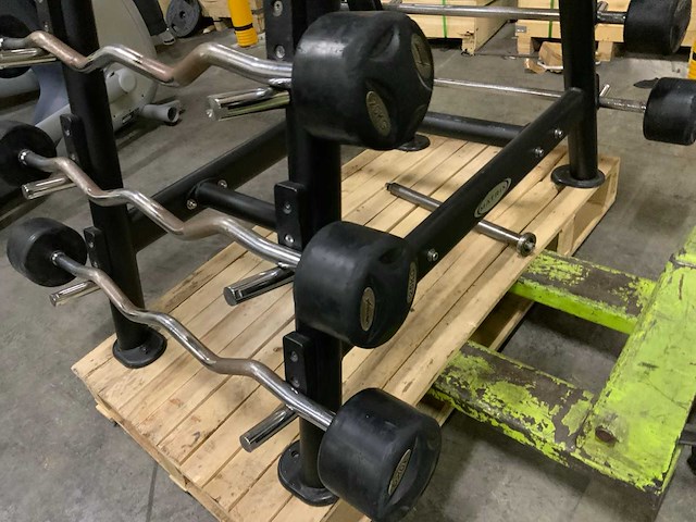 Lifemaxx barbell ez en straight 10 stuks met rek krachtstation - afbeelding 4 van  7