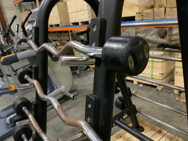 Lifemaxx barbell ez en straight 10 stuks met rek krachtstation - afbeelding 6 van  7