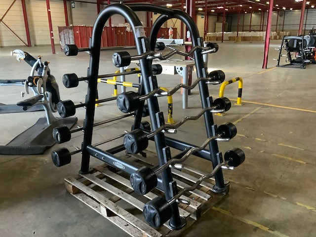 Lifemaxx barbell met rek 2x30;2x25;2x20;2x15;2x10kg krachtstation - afbeelding 1 van  4