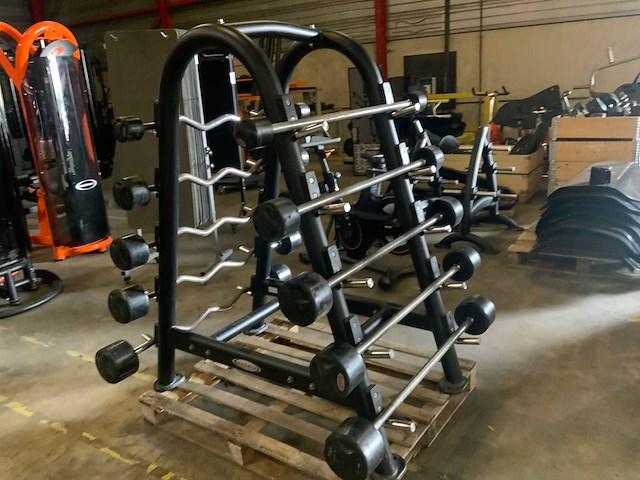 Lifemaxx barbell met rek 2x30;2x25;2x20;2x15;2x10kg krachtstation - afbeelding 4 van  4