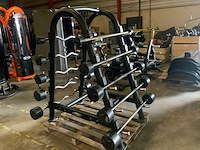 Lifemaxx barbell met rek 2x30;2x25;2x20;2x15;2x10kg krachtstation - afbeelding 4 van  4