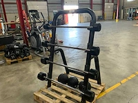 Lifemaxx barbell straight met rek 5x krachtstation