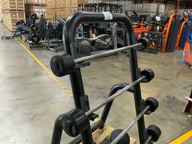 Lifemaxx barbell straight met rek 5x krachtstation - afbeelding 5 van  5
