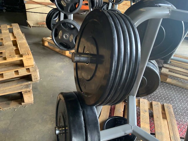 Lifemaxx bumperplates 4x20;8x10;10x5kg krachtstation - afbeelding 2 van  4