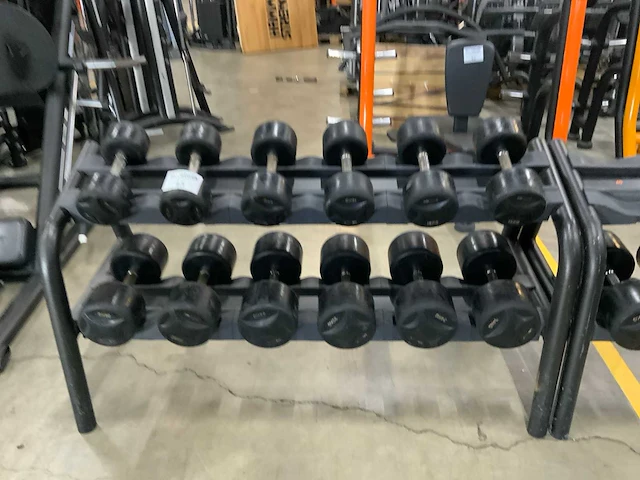 Lifemaxx dumbbell 14;16;18;28;32;34kg set met rek krachtstation - afbeelding 5 van  6