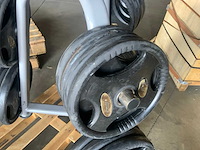 Lifemaxx dumbbell 50mm met rek krachtstation - afbeelding 3 van  5