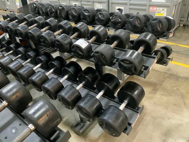 Lifemaxx dumbells met matrix rek krachtstation - afbeelding 1 van  7