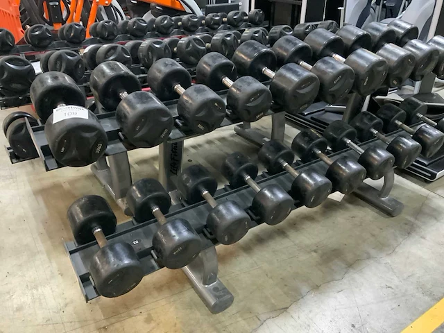 Lifemaxx dumbells met matrix rek krachtstation - afbeelding 1 van  6