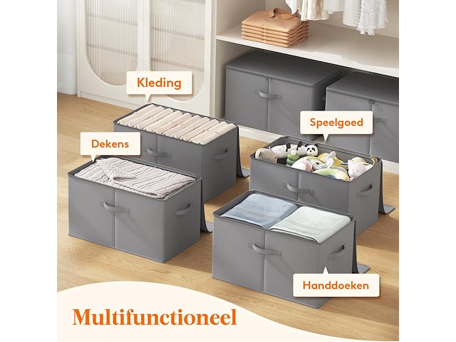 Lifewit stoffen opbergdoos (set van 6) - afbeelding 2 van  5