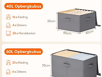 Lifewit stoffen opbergdoos (set van 6) - afbeelding 3 van  5