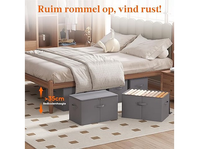 Lifewit stoffen opbergdoos (set van 6) - afbeelding 5 van  5