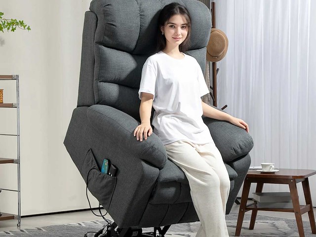 Liftstoel, elektrische relaxstoel met massagefunctie - lift - afbeelding 1 van  8