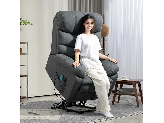 Liftstoel, elektrische relaxstoel met massagefunctie - lift - afbeelding 2 van  8