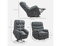 Liftstoel, elektrische relaxstoel met massagefunctie - lift - afbeelding 4 van  8