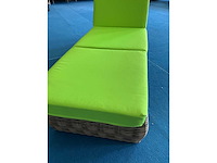 Ligbed kussen groen 67x190cm - 2st - afbeelding 2 van  3