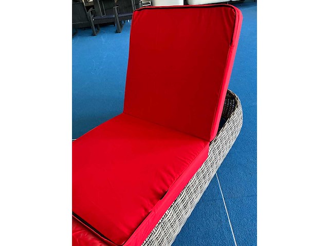 Ligbed kussen rood 67x190cm -2st - afbeelding 3 van  3