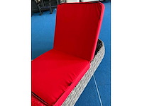 Ligbed kussen rood 67x190cm -2st - afbeelding 3 van  3