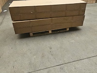 Ligbeddenset 2-delig brown wicker / olive green kussens - afbeelding 6 van  6