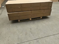 Ligbeddenset 2-delig brown wicker / olive green kussens - afbeelding 6 van  6