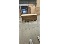 Ligbeddenset 2-delig dark grey wicker / light grey kussens - afbeelding 4 van  5