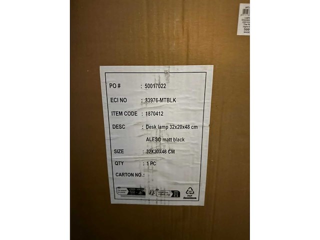 Light & living - aleso - bureaulamp (3 stuks) - afbeelding 2 van  2