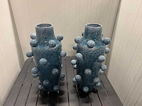 Light & living - vase deco molly ceramics blue - afbeelding 1 van  1