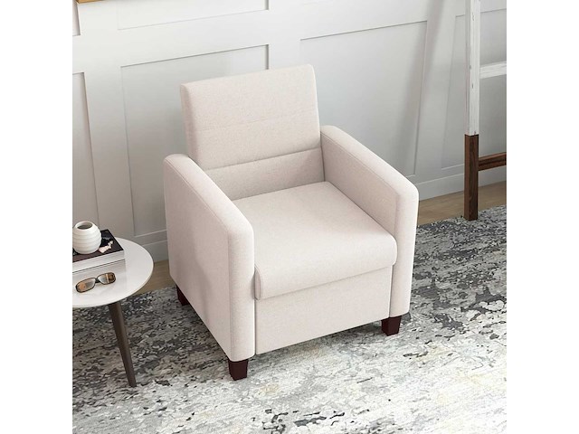 Ligstoel met armleuningen, gestoffeerde fauteuil - afbeelding 7 van  8