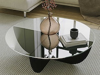Lily salontafel | gehard glas | zwart - afbeelding 3 van  5