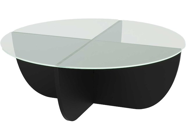 Lily salontafel | gehard glas | zwart - afbeelding 5 van  5