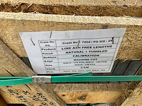 Lime ash natural and tumbled natuursteen tuintegels ca. 16m2 - afbeelding 3 van  3