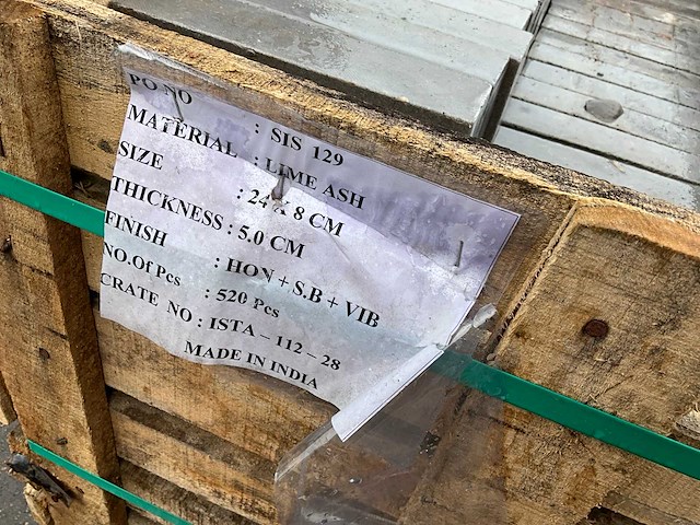 Lime ash natuursteen tuintegel ca. 10m2 - afbeelding 4 van  4