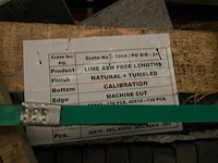 Lime ash partij natuursteen tegels getrommeld - afbeelding 7 van  7