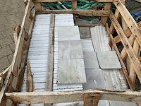 Lime white honed 400 natuursteen tuintegels ca. 12m2 - afbeelding 2 van  4